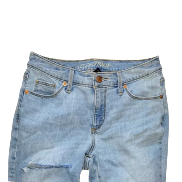 Universal Thread 2 Pair Ladies Mid Rise Skinny Jeans Bundle Distressed Size 2/26 - Picture 5 of 16